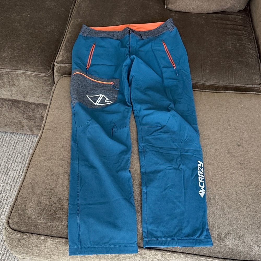 Crazy 8 Ski Mountaineering Pants Teal, Orange and Charcoal (Italy Size 50)